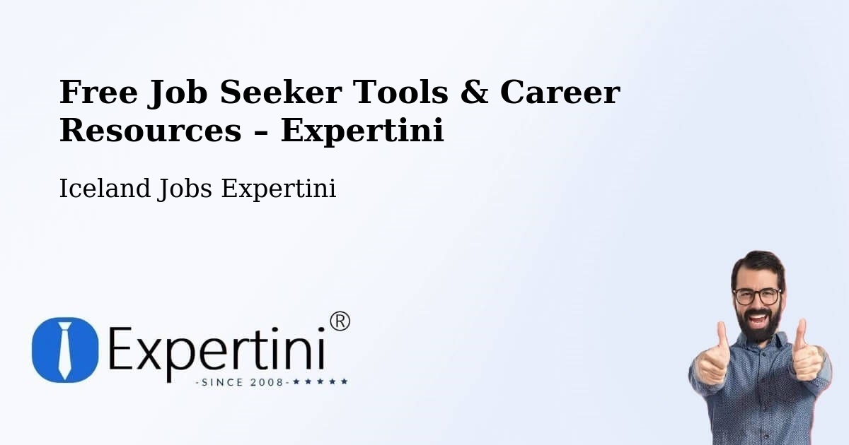 Free Job Seeker Tools & Career Resources – Mýrdalshreppur - Mýrdalshreppur, Iceland Jobs Expertini